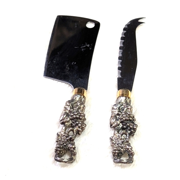 Vintage 1988 Arthur Court Pair Of Cheese Knifes - Picture 5 of 7